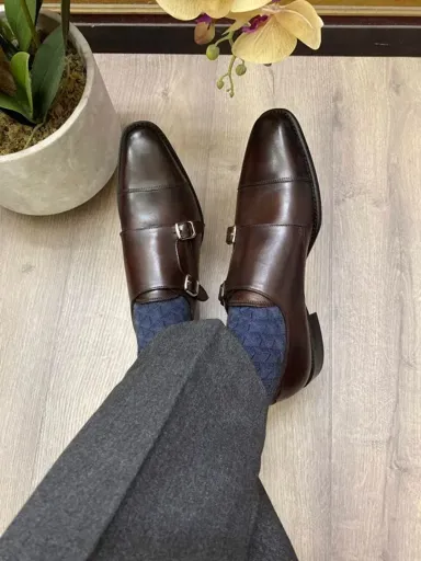 Giày da nam monk strap MS886